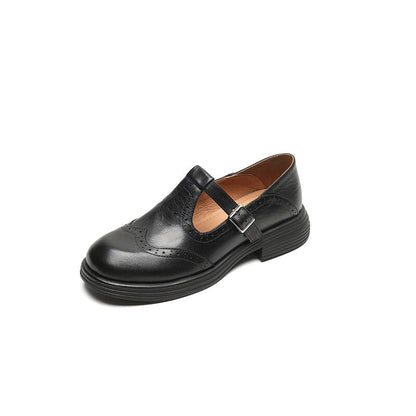 Elvara | Elegante Mary Jane de Cuero