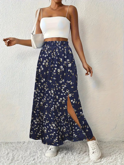 SOLYNNE – FALDA MAXI CON ESTAMPADO FLORAL