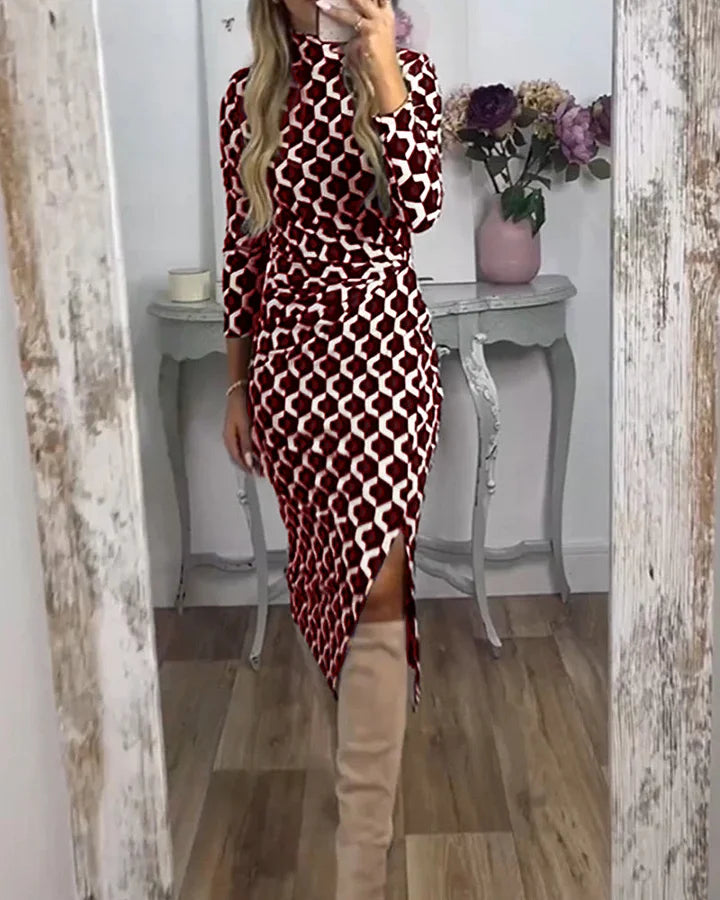 ISLA – VESTIDO BODYCON DE ELEGANCIA GEOMÉTRICA