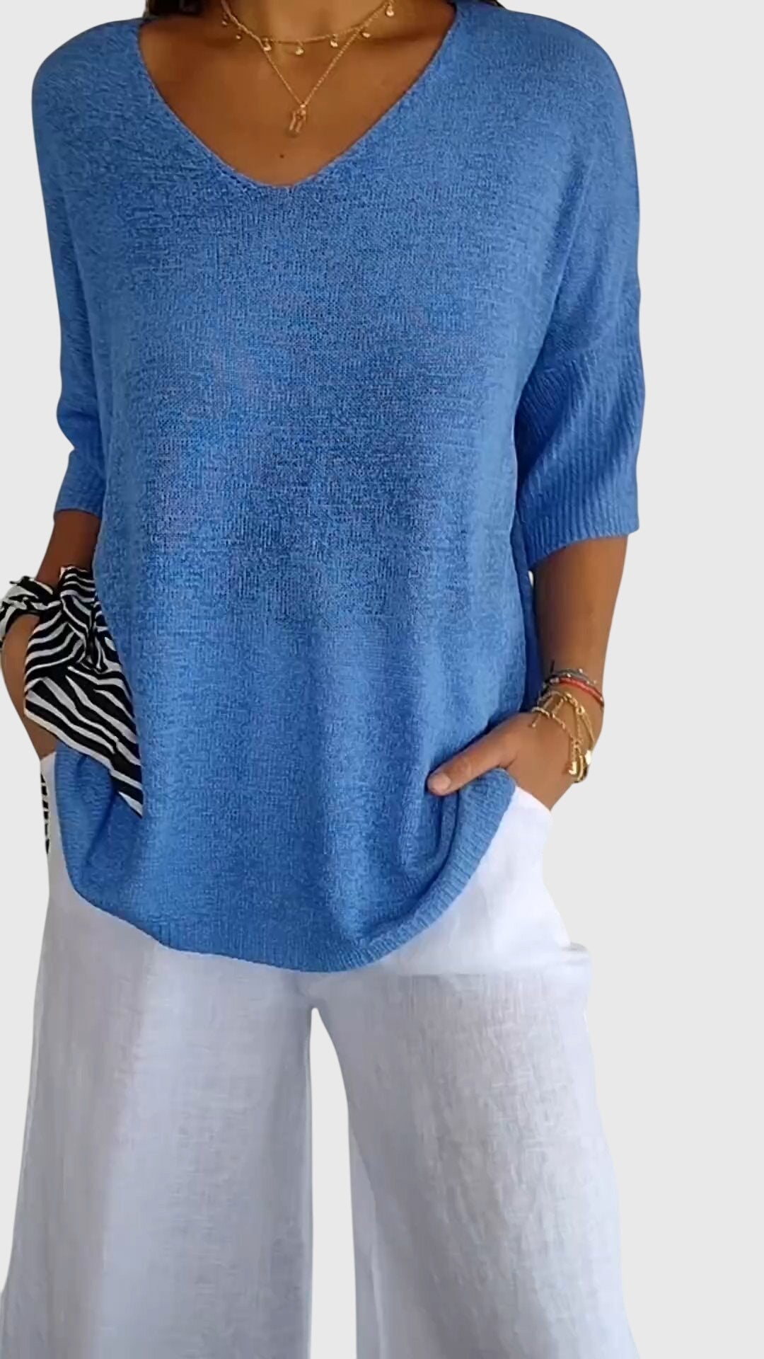 Cassandra™ | Top Elegante de Cuello en V