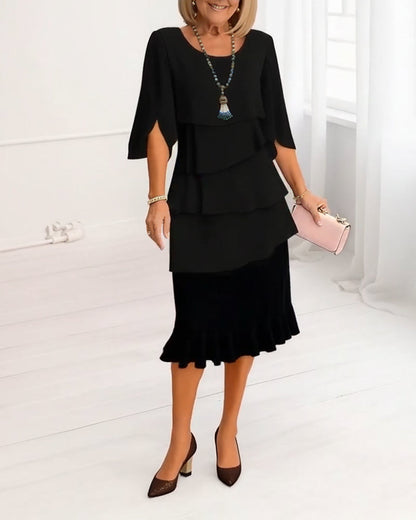Patricia | Vestido Elegante con Volantes para Comodidad