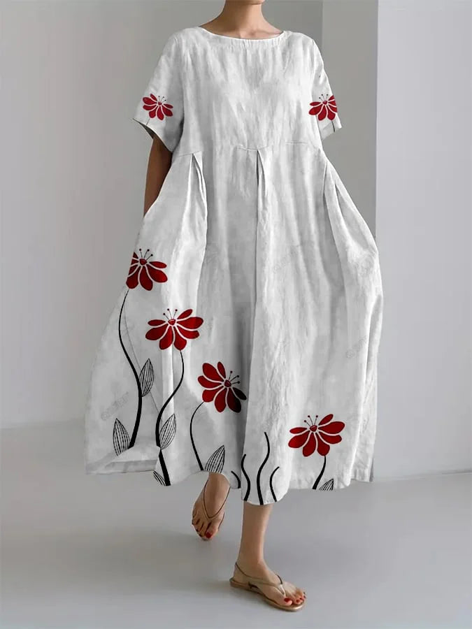Zinnia - Vestido Botánico Relajado Inspirado en la Naturaleza