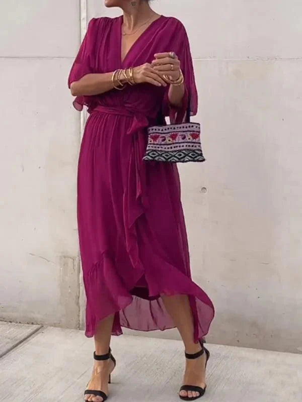 Ulani | Vestido Flowy con Escote en V