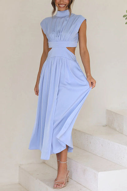 Quincy | Vestido Midi con Corte y Bolsillos