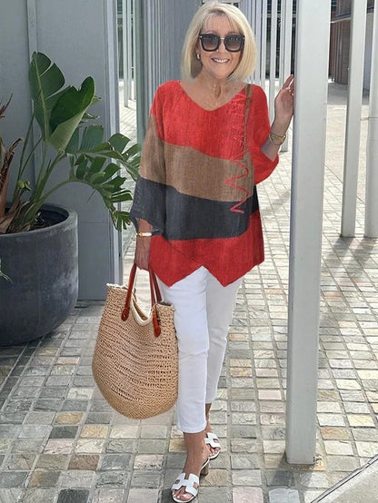 Tahlira - Top Casual de Manga Larga y Corte Suelto