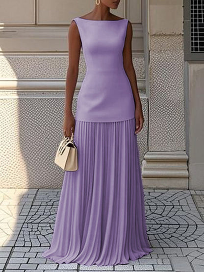 JULIET – VESTIDO MAXI SIN MANGAS DE ELEGANCIA INTEMporal