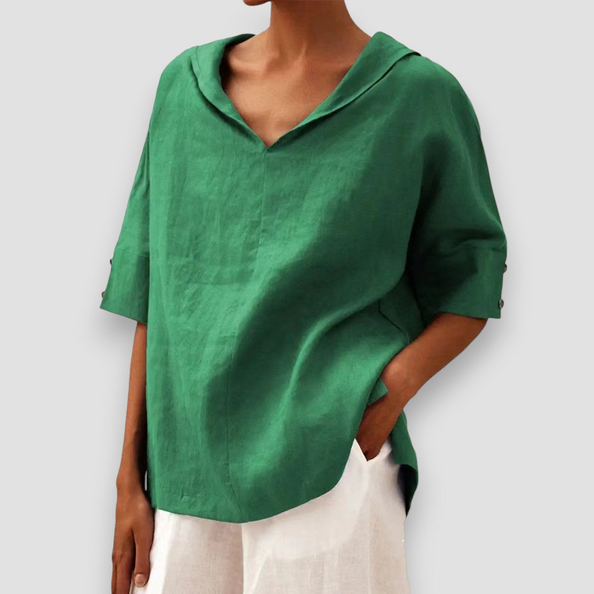 Elda | Camisa Escote en V