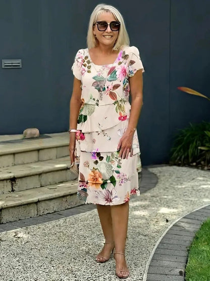 Jasara - Vestido Maxi Cascada Floral Boho