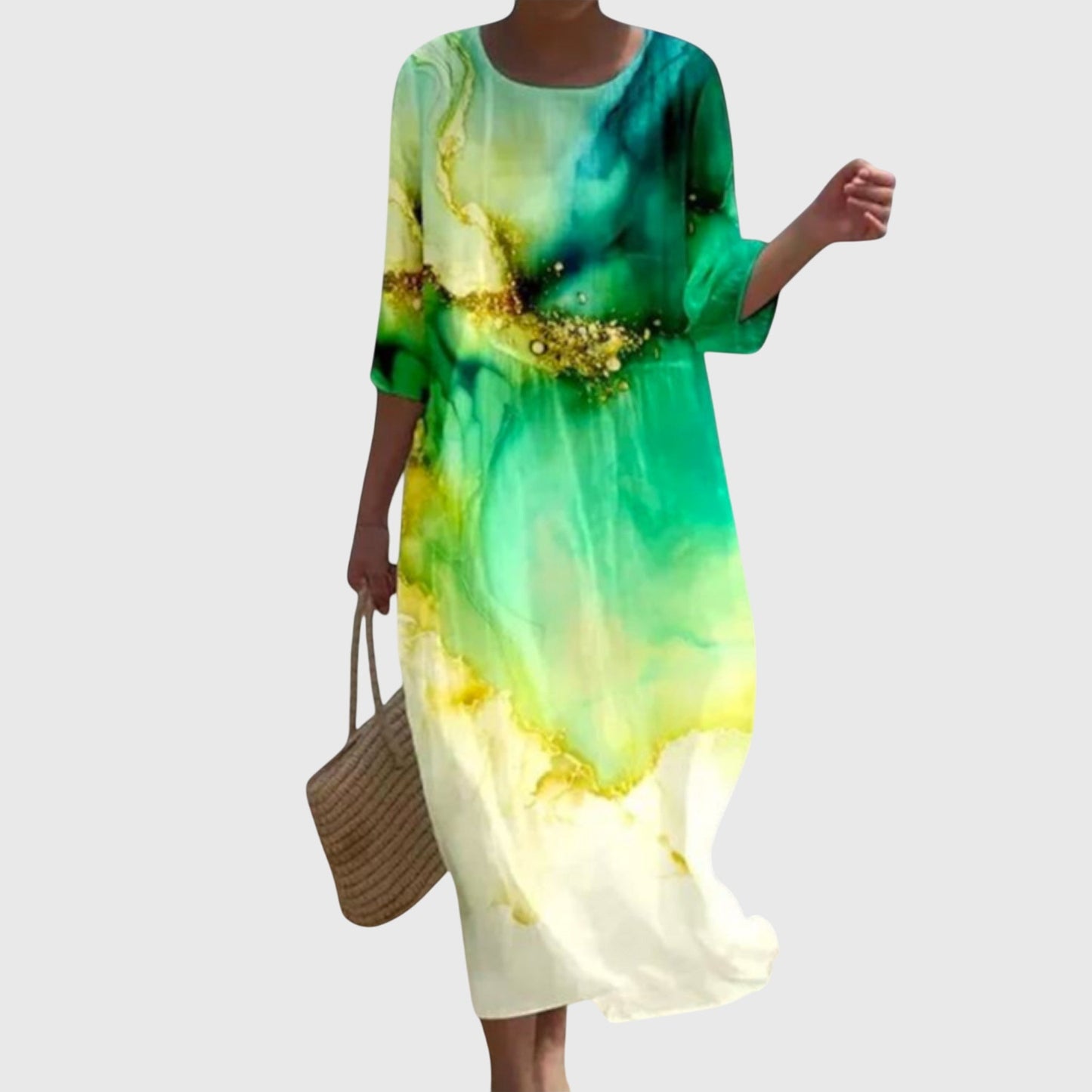 Hayley | Vestido Maxi Floral Elegante
