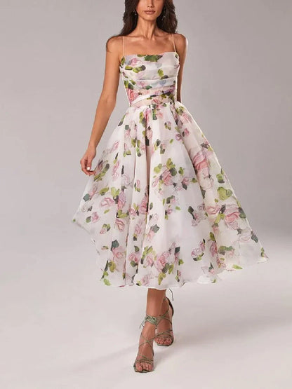 Emilia - Elegante Vestido Sin Mangas Impreso