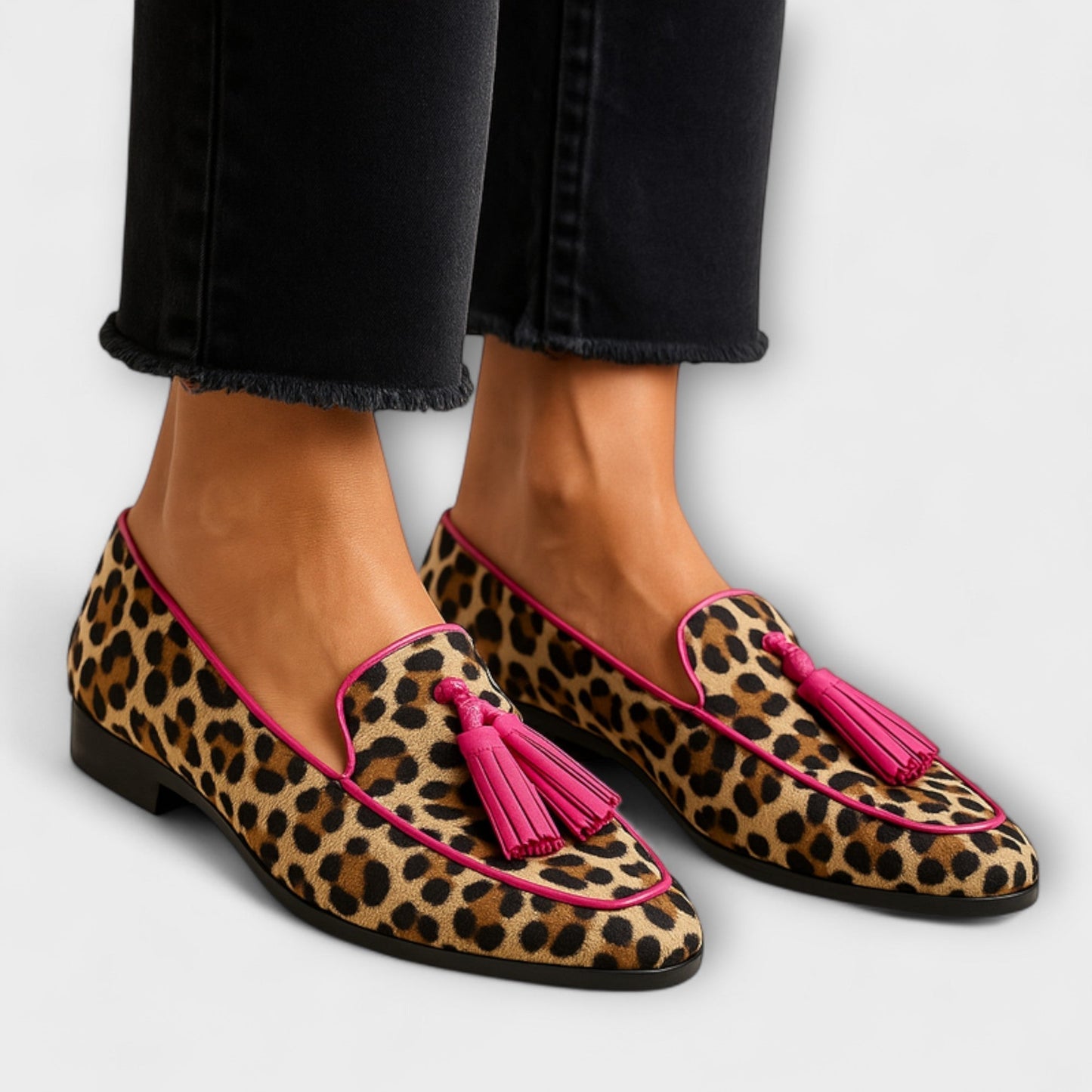 Lana - Pantuflas con borlas