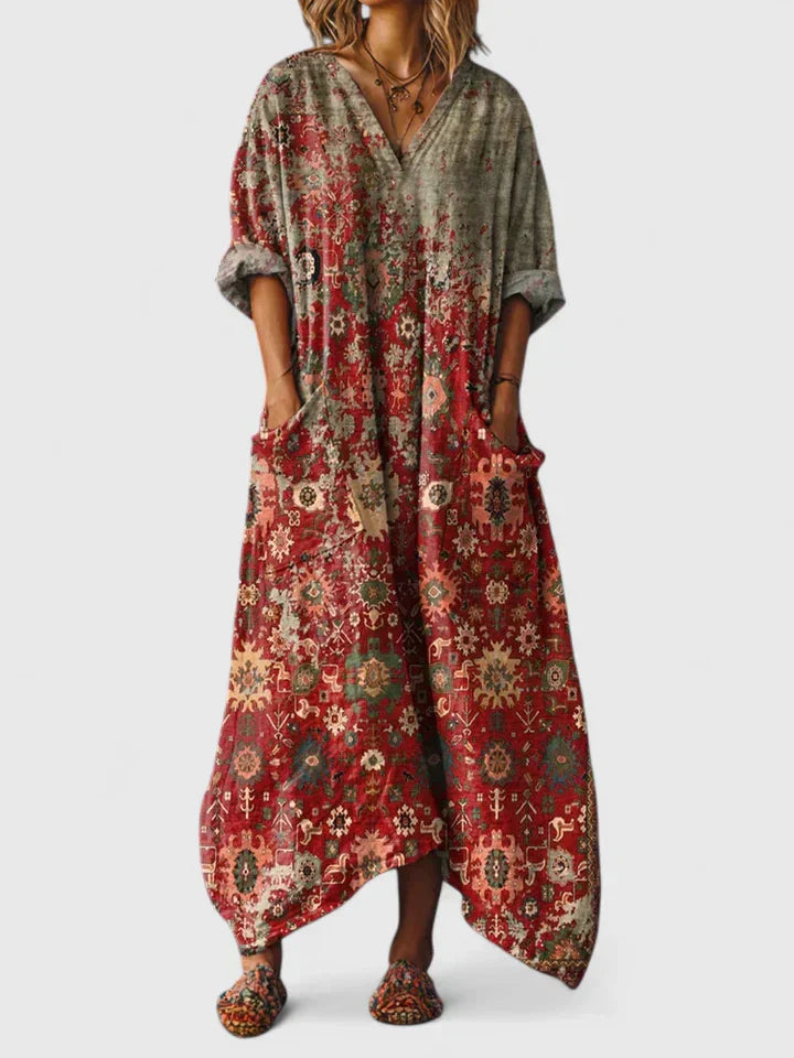 SHIELA - VESTIDO MAXI ESPÍRITU LIBRE