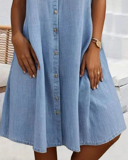 Jessica | Vestido Camisa Botonéado Relajado