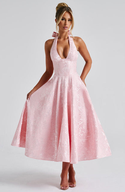 Eulalie - Vestido Sin Espalda Elegante con Escote en V