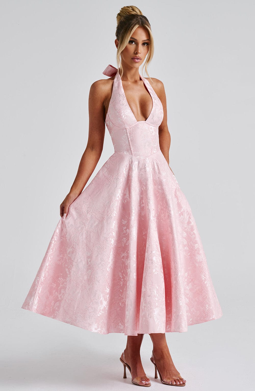 Eulalie - Vestido Sin Espalda Elegante con Escote en V
