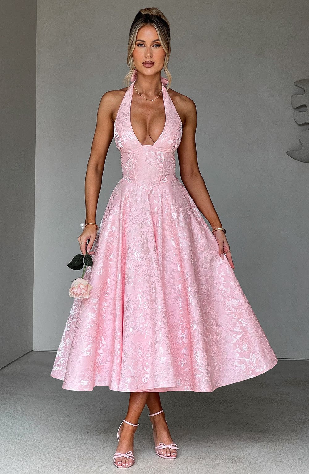 Eulalie - Vestido Sin Espalda Elegante con Escote en V