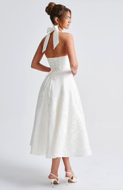 Eulalie - Vestido Sin Espalda Elegante con Escote en V