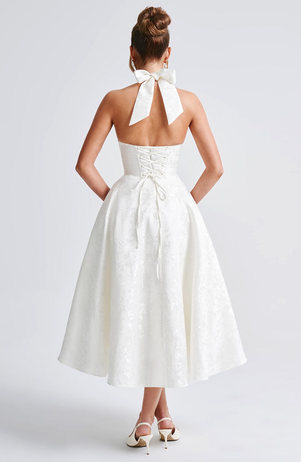 Eulalie - Vestido Sin Espalda Elegante con Escote en V