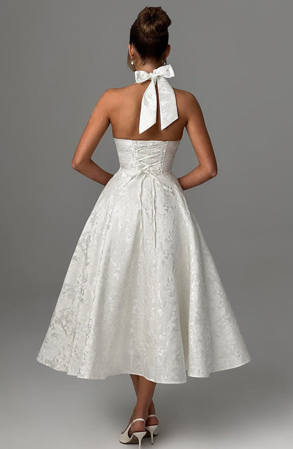 Eulalie - Vestido Sin Espalda Elegante con Escote en V