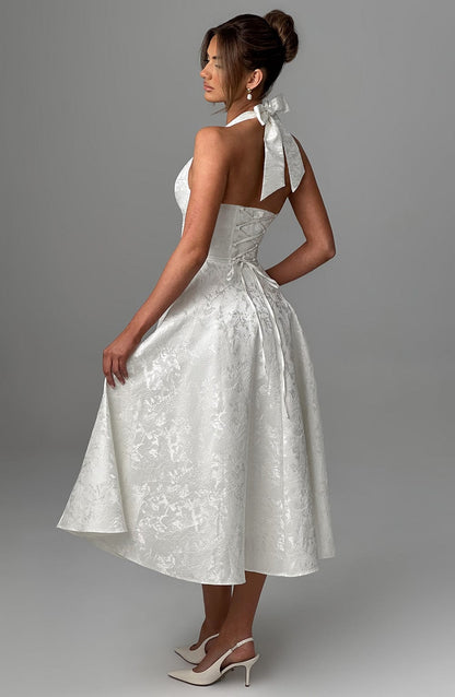 Eulalie - Vestido Sin Espalda Elegante con Escote en V