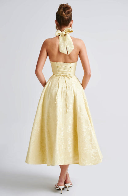 Eulalie - Vestido Sin Espalda Elegante con Escote en V