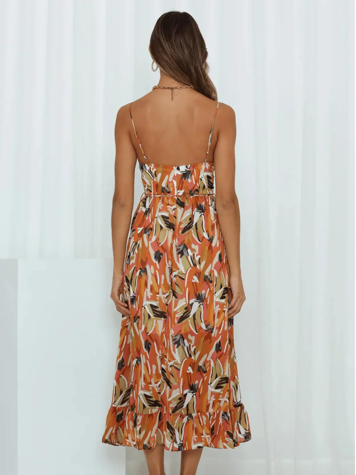Chiara - Vestido Midi Colorido Mujer | Elegancia Veraniega