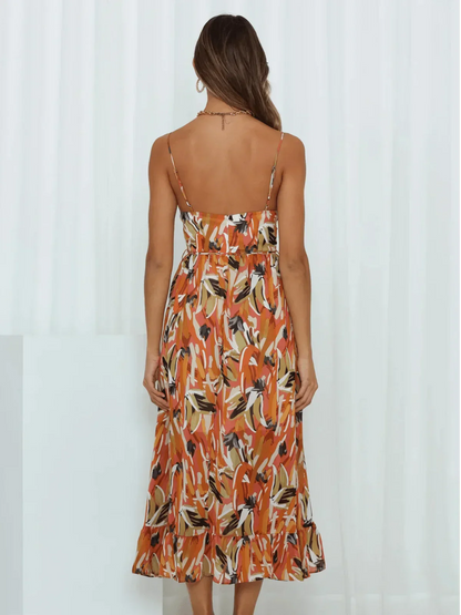 Chiara - Vestido Midi Colorido Mujer | Elegancia Veraniega
