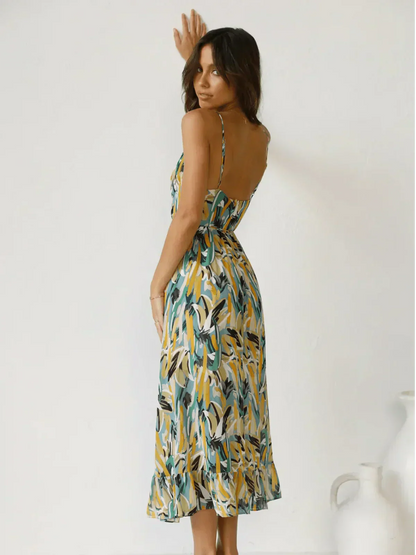 Chiara - Vestido Midi Colorido Mujer | Elegancia Veraniega