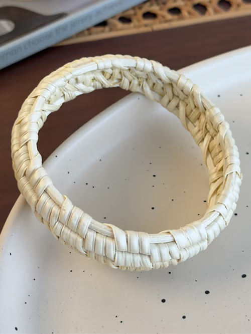 Pulsera de Ratán Trenzado