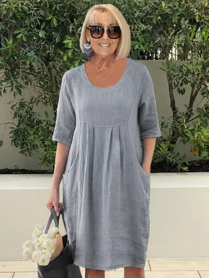 Renée | Vestido Midi con Bolsillos