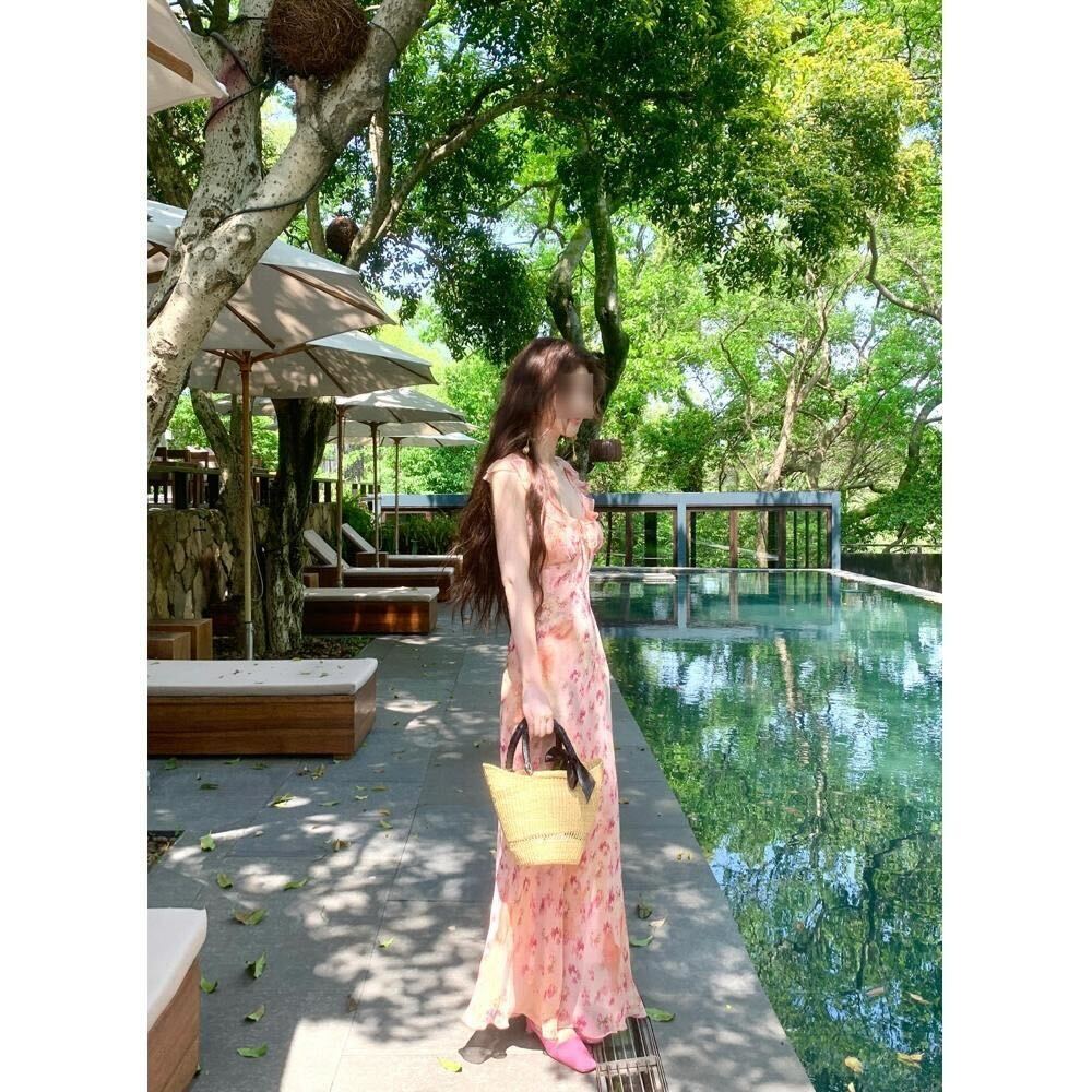 Isabella™ - Vestido de Elegancia Floral con Cuello Halter