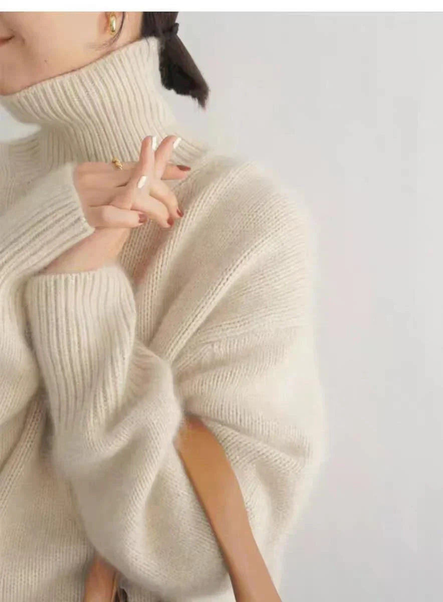 Lisette | Suéter de cuello alto en cashmere