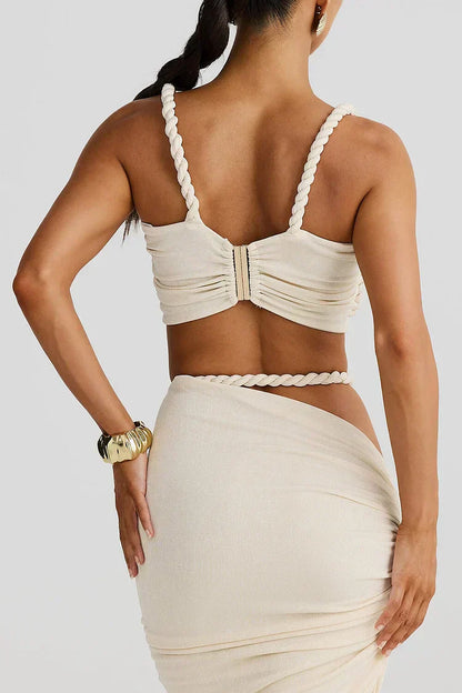 Ambrosia - Conjunto Maxi Con Cutouts y Fruncidos