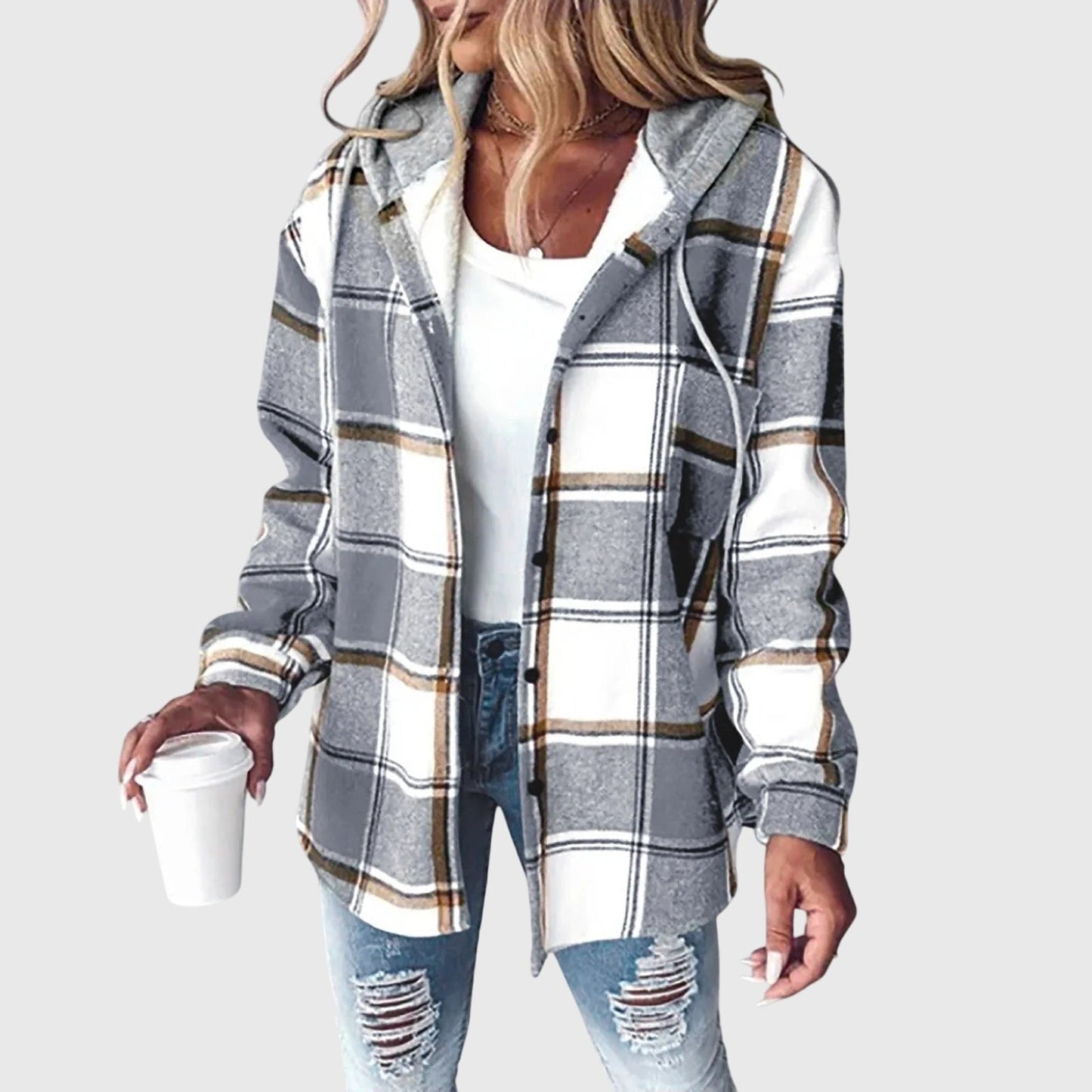Martina™ | Chaqueta de Malla con Botones para Mujeres