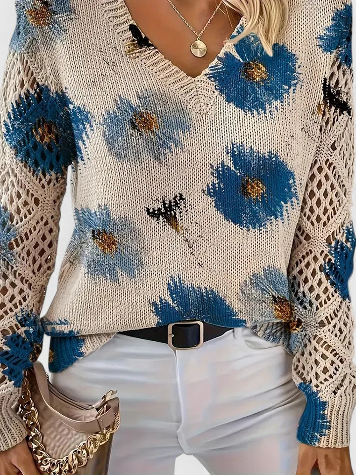 CHARLIE – SUÉTER DE PUNTO CON ENCANTO FLORAL