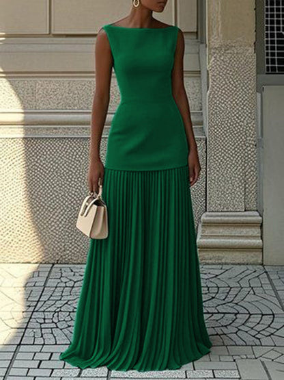 JULIET – VESTIDO MAXI SIN MANGAS DE ELEGANCIA INTEMporal