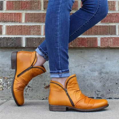Cassiana - Botas de Cuero Relajadas