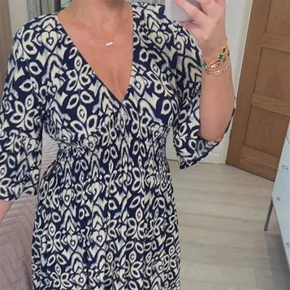 Hazel | Vestido Midi de Corte Geométrico