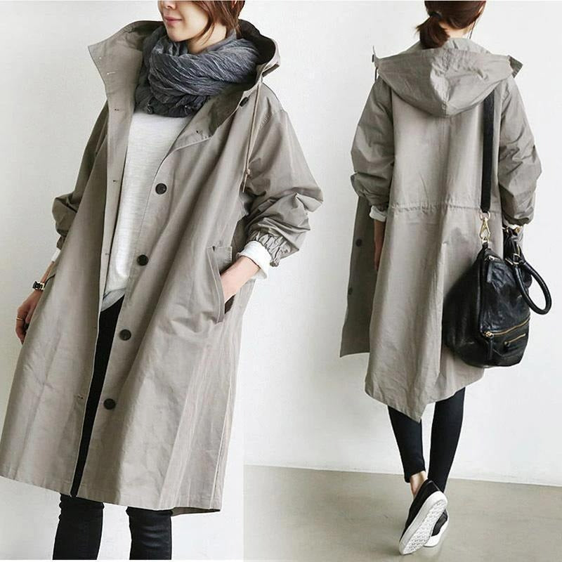 Aubrey™ – Elegante Abrigo Trench Impermeable