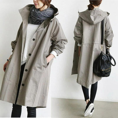 Aubrey™ – Elegante Abrigo Trench Impermeable