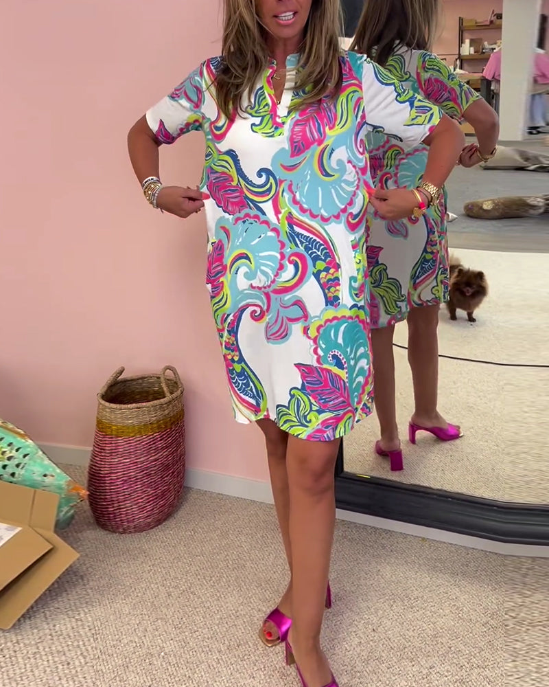 Vestido Ajustado Impreso