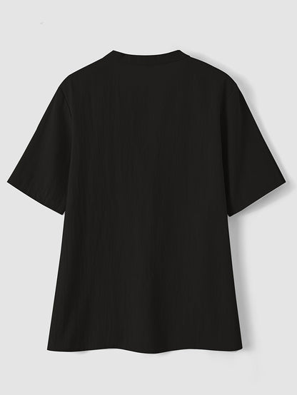 Sharron - Blusa Elegante con Escote en V y Botones