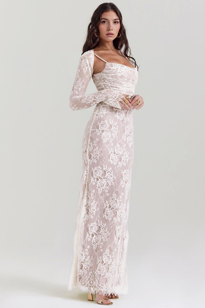 CELESTE - Vestido Maxi de Encaje