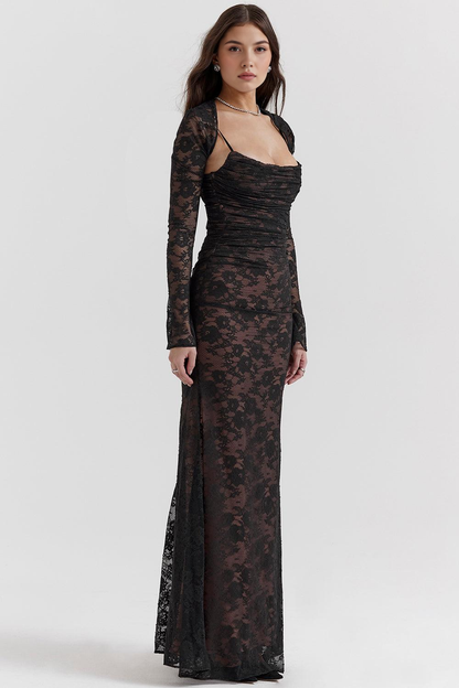 CELESTE - Vestido Maxi de Encaje