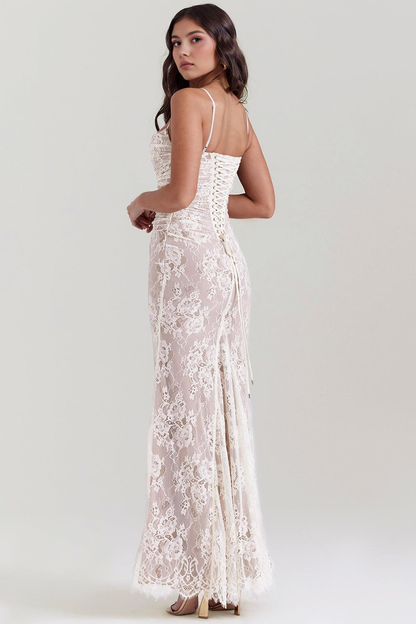 CELESTE - Vestido Maxi de Encaje