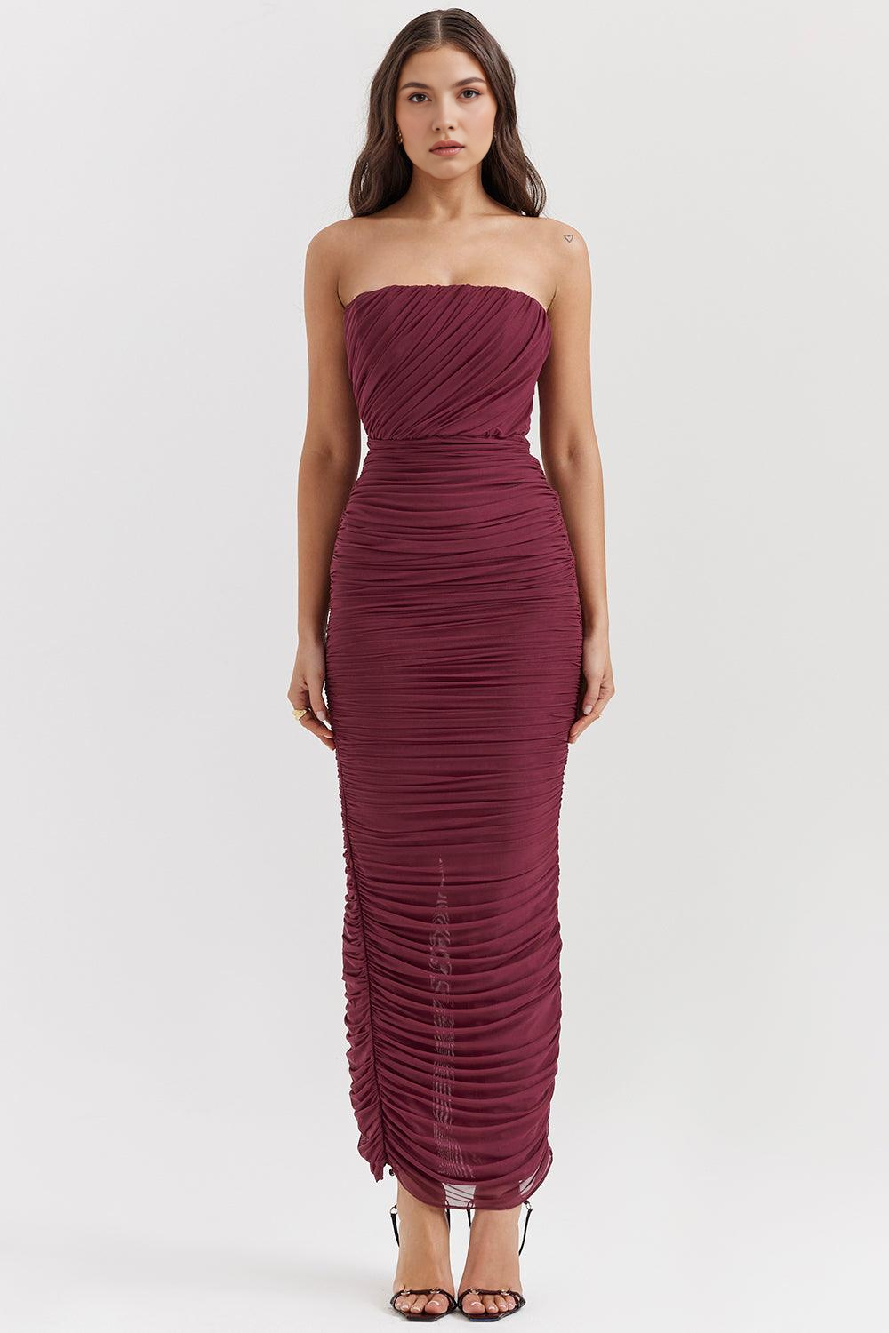 AMARIS - Vestido Maxi de Malla