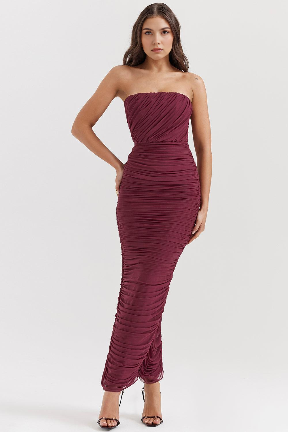AMARIS - Vestido Maxi de Malla