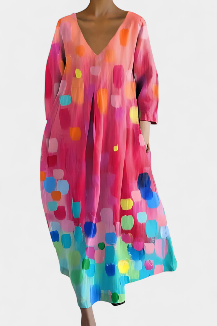 NAOMI – VESTIDO MIDI ART BLOOM