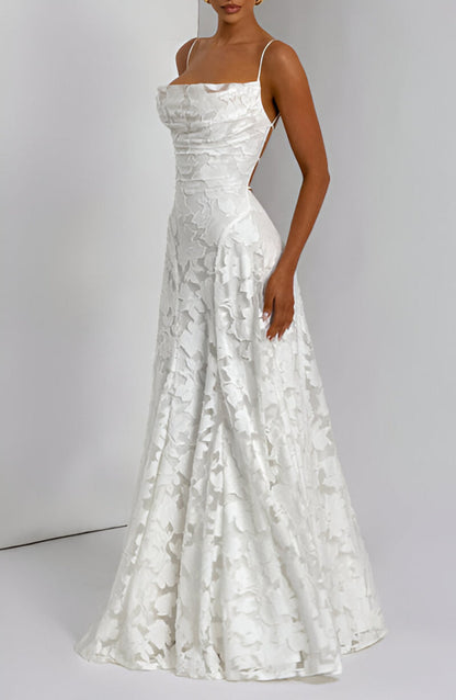 Alona - Vestido Maxi de Corsé de Encaje Elegante