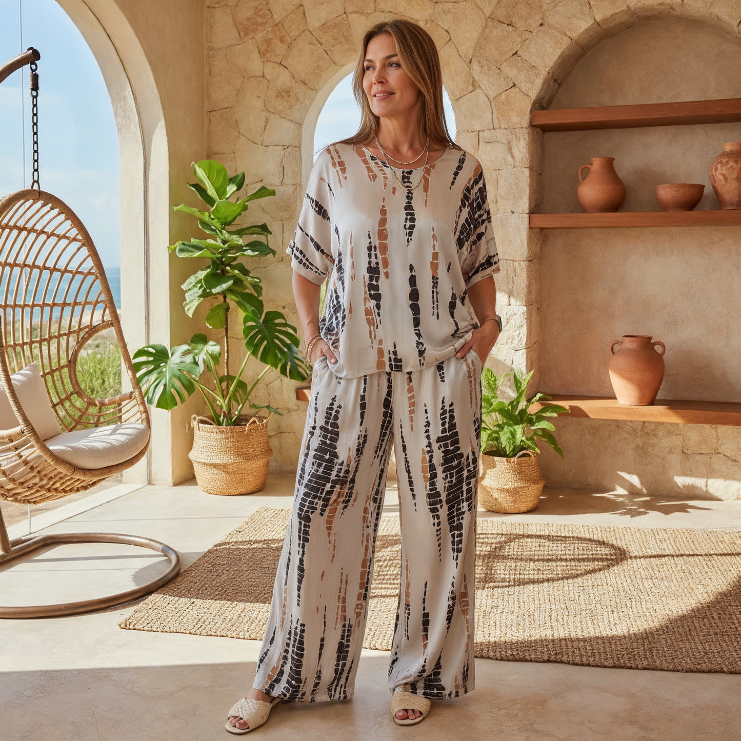 Marie - Conjunto Impreso Casual